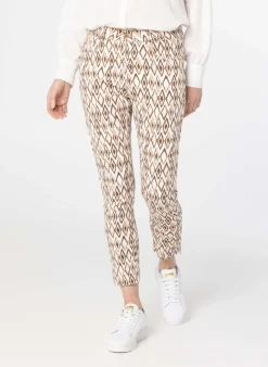 Beige Broek Met Print-Norah Clearance