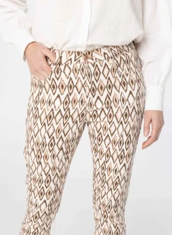 Beige Broek Met Print-Norah Clearance
