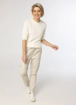 Beige Cargobroek-Norah Sale