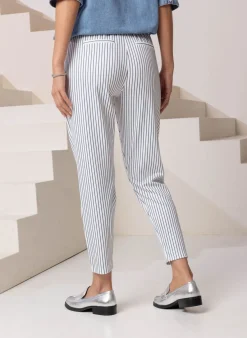 /Blauw Gestreepte Jogger-Norah Best