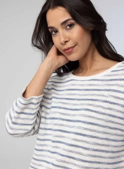 Blauwe Trui Gestreept-Norah Clearance