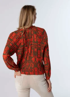 Blouse Groen Oranje-Norah