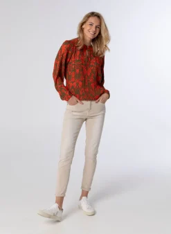 Blouse Groen Oranje-Norah