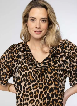 Blouse Met Panterprint-Norah Hot