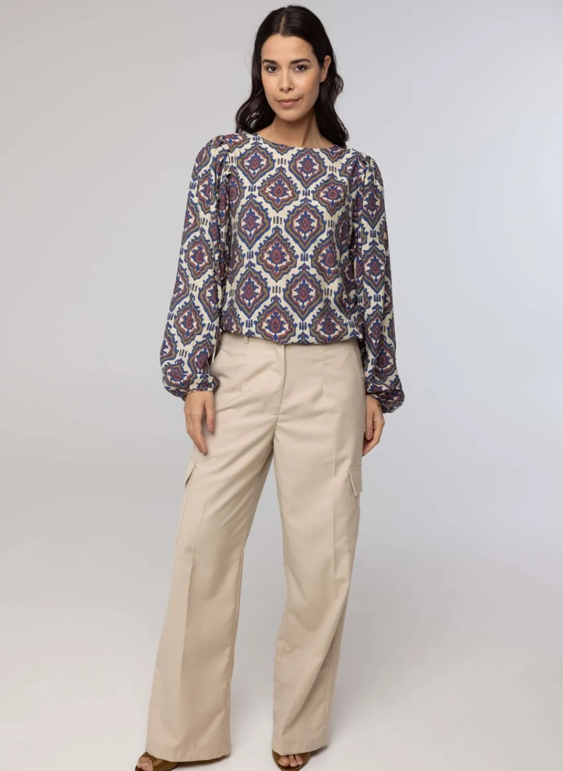 Blouse Met Pofmouwen-Norah Outlet