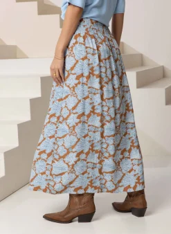 Bruine Bloemenrok-Norah Hot