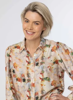 E Blouse Met Bloemenprint-Norah New