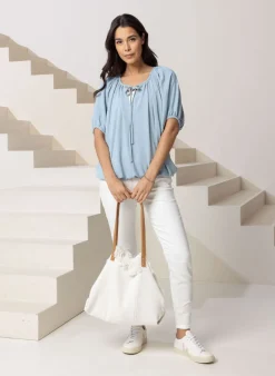 E Blouse Met Koordjes-Norah Outlet