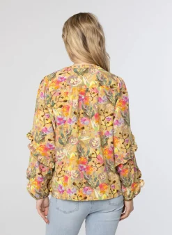 E Blouse Met Ruches-Norah Sale