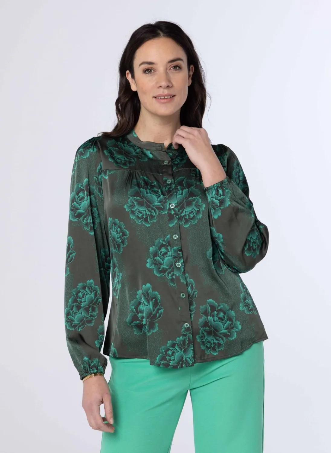 E Blouse Van Polyester-Satijn-Norah Discount
