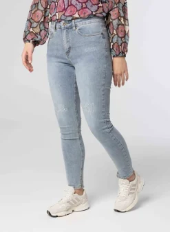 E Denim Broek Van Katoenmix-Norah Clearance