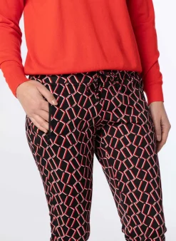 E Elastische Broek Met Patroon-Norah Outlet