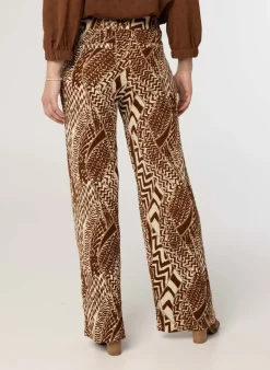 E Pantalon Met Grafische Print-Norah Sale