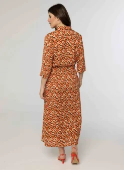 Enkellange Jurk Met Print-Norah New