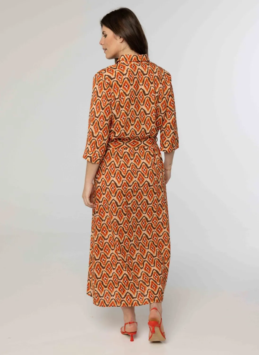 Enkellange Jurk Met Print-Norah New