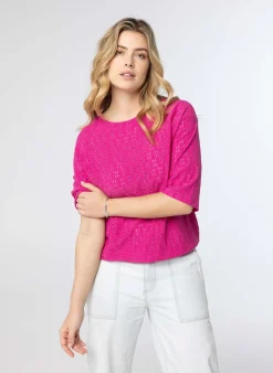 Fuchsia Shirt Embroidery-Norah Sale