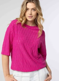 Fuchsia Shirt Embroidery-Norah Sale