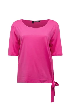 Fuchsia Shirt Met Strik-Norah