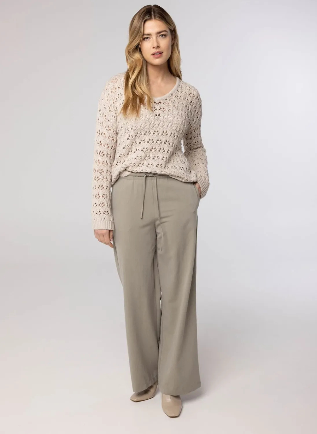 Gebreide Trui Taupe-Norah