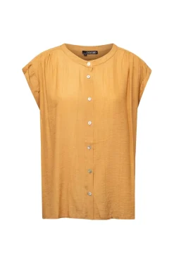 Gele Blouse Met Kapmouwen-Norah New