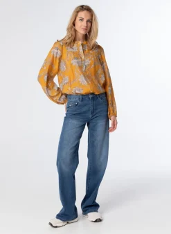 Gele Blouse Met Pofmouwen-Norah Best