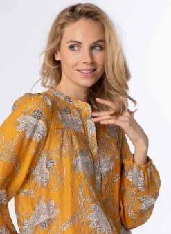 Gele Blouse Met Pofmouwen-Norah Best