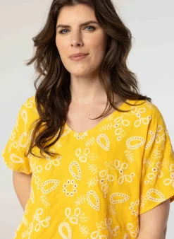 Gele Blouse Met Print-Norah Hot