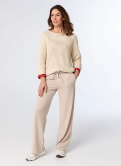 Gele Grof Gebreide Trui-Norah New