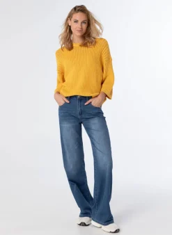 Gele Grof Gebreide Trui-Norah Best