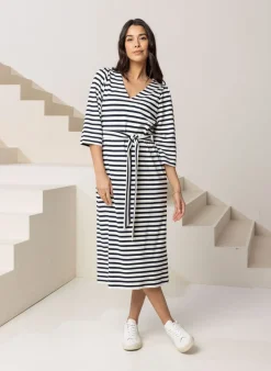 Gestreepte Midi Dress-Norah Best