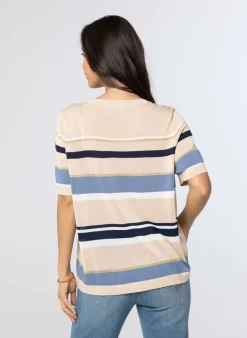 Gestreepte Trui Met Borstzak-Norah