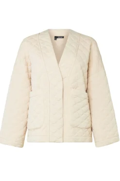 Gewatteerde Kimonojas Zandkleur-Norah Outlet