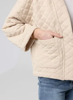 Gewatteerde Kimonojas Zandkleur-Norah Outlet