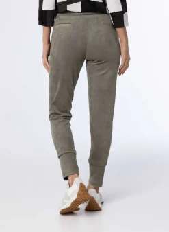 Grijze Broek Van Suedine-Norah Discount