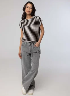 Grijze Jeans Met Strik-Norah Online