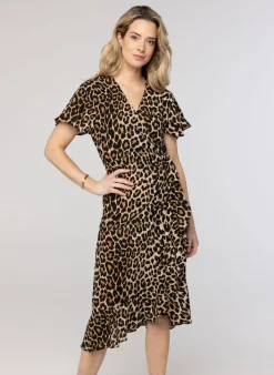Jurk Met Panterprint-Norah Sale