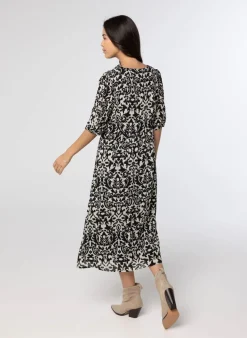 Jurk Met Print Wit-Norah Clearance