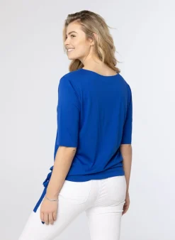 Kobalt Shirt Met Strik-Norah Best