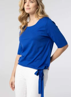 Kobalt Shirt Met Strik-Norah Best