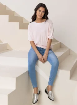 Licht Fijngebreide Trui-Norah Outlet