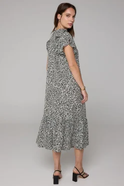 Maxi Jurk /Wit-Norah Discount