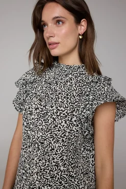 Maxi Jurk /Wit-Norah Discount