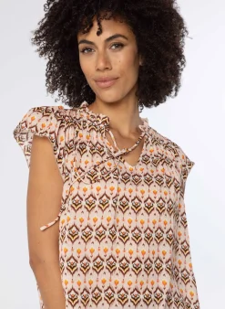 Meerkleurige Blouse Met Korte Mouwen-Norah Sale