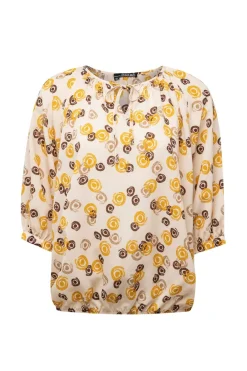 Meerkleurige Blouse Met Pofmouwen-Norah Best