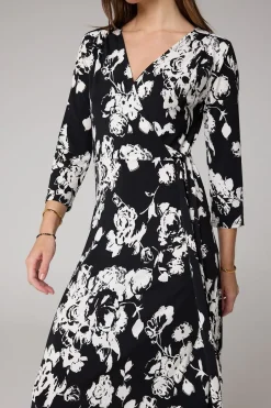 Midi Overslagjurk /Wit-Norah New