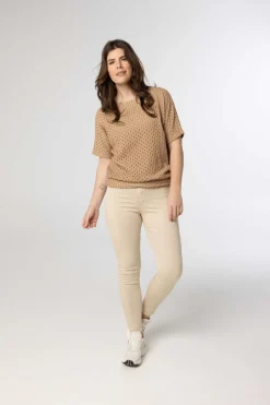 Opengewerkt Shirt-Norah
