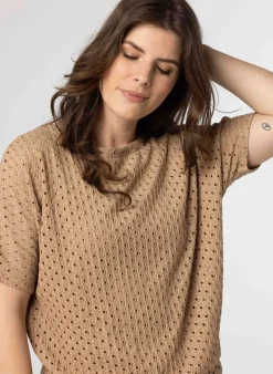 Opengewerkt Shirt-Norah