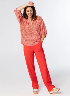 Oranje Blouse-Norah