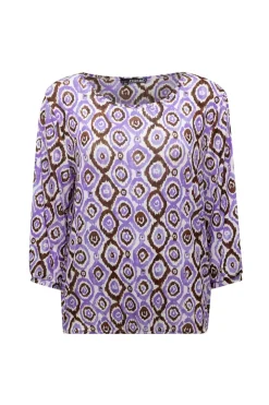 Paars Shirt Met Grafische Print-Norah Discount