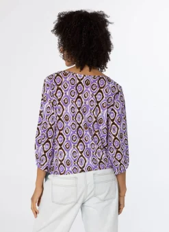 Paars Shirt Met Grafische Print-Norah Discount